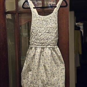 Free People Floral Cream Dress